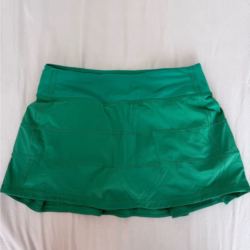 Lululemon Athletica Vibrant Green Mini Skirt